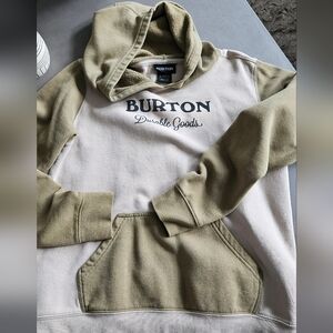 Kids Burton Beige and Olive HoodieSz L